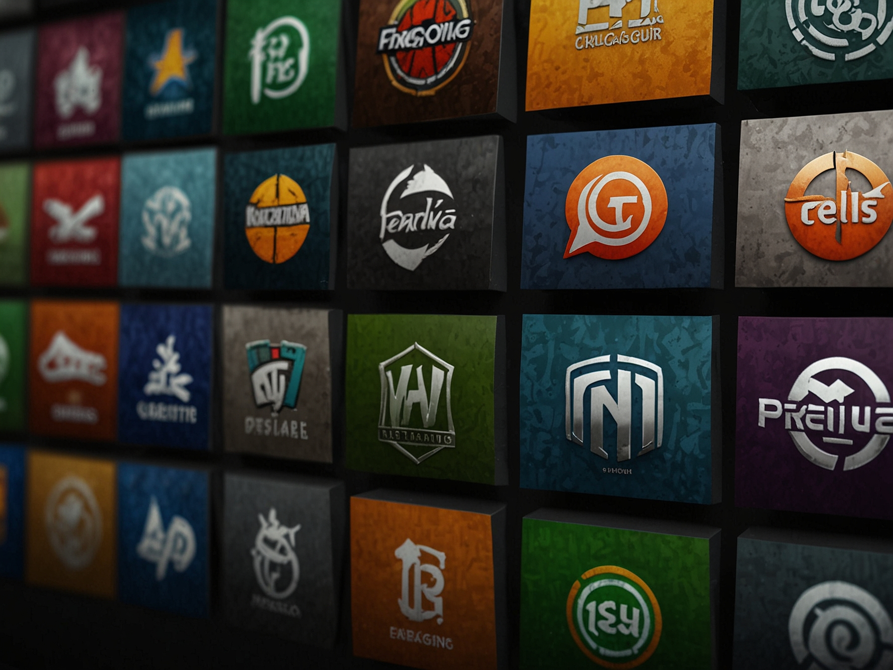 Logotypy dostawców gier